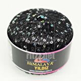 Himalaya Yıldız / Siyah Simli Gümüş Pullu / 58109