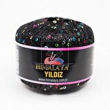 Himalaya Yıldız / Siyah Simli Renkli Pullu / 58106