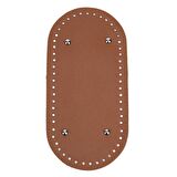 Oval Suni Deri Çanta Tabanı 25x12