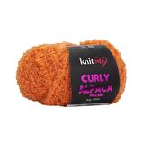 Knit Me Curly Alpaca KC13 Turuncu