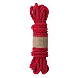 Pamuk Halat İp 10mm 3 Büküm Kırmızı (500G)