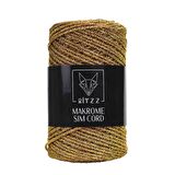 Makrome Sim Cord 2 MM Koyu Gold
