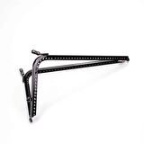L Model Delikli Metal Çanta Bursu 18.5 CM