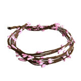 Çiçek Cipso (Taç Yapmak İçin) 65 Cm (50 Adet)  Pembe