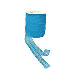 Kurdela Dantelli Çift 2 Katlı 5 Cm (10 Metre)  Mavi