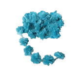 Lazer Kesim Tülden Çiçek (Şifon Çiçek) (10 Metre)  Mavi