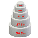 Strafor Pasta Tek  Katlı (Strafor Stand  Tek  Katlı) 23 CM