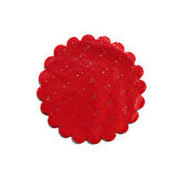 Taşlı Organze Hazır Kesilmiş Tül 24 CM (100 Adet)  Kırmızı