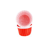 Cupcake Kalıbı Orta Boy Düz Renk  50*39 Mm (50 Adet)  Kırmızı
