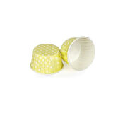 Cupcake Kalıbı Küçük Boy 44*35 Mm (100 Adet)  Puantiyeli  Sarı