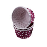 Cupcake Kalıbı Küçük Boy 44*35 Mm (100 Adet)  Puantiyeli Mor