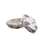 Cupcake Kalıbı Pet Kapsül Oval Sarmaşık Desenli Kek Kalıbı (100 Adet) F11
