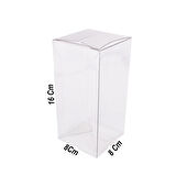 Asetat Kutu 8X8X16 CM (25 Adet)