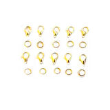 Kolye Halhal Bileklik Papağanı Ve Halkası (50 Adet)  Altın