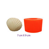 Silikon Mum Kalıbı İstiridye Modeli 7X9 CM
