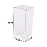 Komple Asetat Kutu Otomatik Model 10X10X16 CM (25 Adet)