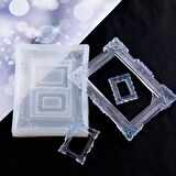Epoksi Silikon Kalıp Fotoğraf Çerçevesi Üçlü 10X13 CM