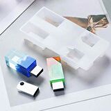 Epoksi Reçine Silikon Usb  Kalıbı 4 lü Model