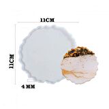 Epoksi Silikon  Kalıp  Dalgalı Yuvarlak  Model 11 CM