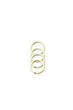 Zincirsiz Boş Yassı Model Anahtarlık Halkası 3.1 Cm (50 Adet) Gold