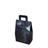 Kına Ve Çerez Çantası Pencereli Karton 7.5X11X4 (20 Adet)  Lacivert