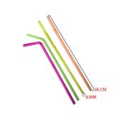 Plastik  Pipet 8 MM Karışık Renkli 26 CM (50 Adet)