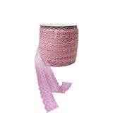 Kurdela Dantelli Çift 2 Katlı 5 Cm (10 Metre)  Pudra