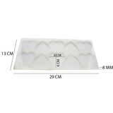 Epoksi Reçine Silikon Kalıp Çoklu KALP Magnet Kalıbı Seri Döküm Kalıbı 6 CM 10 Lu
