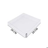 Asetat Kutu Bubble Mum Kutusu  20X20X3.5 CM (10 Adet)