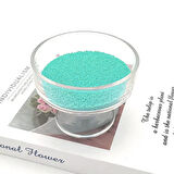 Kristal Tozu Boncuk Vanilya Kokulu Parafin (Mum Yapım Malzemesi ) (500) Gram  Turkuaz