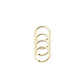 Zincirsiz Boş  Yassı Model Anahtarlık Halkası  2.5 CM (1000 Adet)  Gold