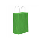 Kağıt Hediye Çantası Düz Renk Battal Boy 31X41 CM (25 Adet)  Koyu Yeşil