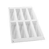 Silikon Kalıp Mum Örgülü Sabun Taş Tozu Kalıbı Burgulu Model Kek Çikolata Kalıbı 8 Li