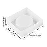 Epoksi Silikon Kalıp Kare Küllük Kalıbı 10X10 CM