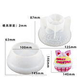 Silikon Kalıp Epoksi Taş Tozu Beton Alçı Saklama Ve Mum Kapaklı Kavanoz Kalıbı