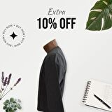 erkek koyu gri sweatshirt