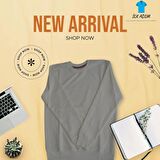 erkek beyaz sweatshirt