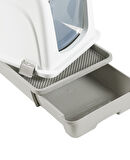 Orta Boy Çekmeceli Kapalı Kedi Tuvaleti Paspas ve Kürek Hediyeli