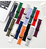 Apple Watch Seri 8 7 6 5 4 3 2 Se Ultra 42MM / 44MM / 45MM / 49MM Uyumlu Spor Silikon Kordon