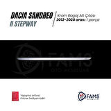 Dacia Sandero Stepway Krom Bagaj Alt Çıtası 2012-2020 P. Çelik