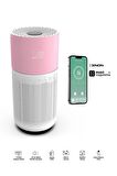 Akıllı Hava Temizleyici, Air Purifier, Mobil Uygulama ile Denetim, 70 m2 Etkili, 3 Katmanlı HEPA13 Filtreli Hava Temizleme Cihazı Pembe X7420