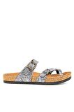 Muya 31101 Z Camilia Casual Günlük Platin Kadın Terlik