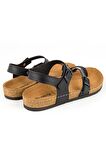 Muya 31104 Z Verona Casual Günlük Siyah Kadın Sandalet