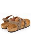 Muya 31104 Z Verona Casual Günlük Vizon Kadın Sandalet