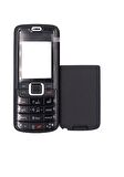 Nokia 3110c Kapak Nokia 3110c uyumlu Siyah ön Kapak Arka Kapak Tuş Takımı 