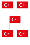 Sopalı Battal Boy Türk Bayrağı 5li Set