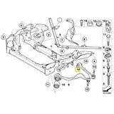 BMW 1 SERİ 3 SERİ VE X1 FROW SAĞ ALT SALINCAK 31126770850