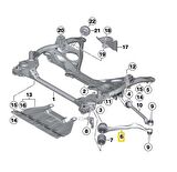BMW 1 - 2 - 3 VE 4 SERİSİ TRW SOL ÜST SALINCAK KOLU 31126855741