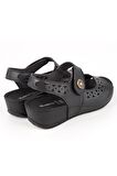 Muya 31130 Z Terra Casual Günlük Siyah Kadın Sandalet