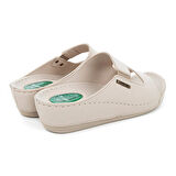 Muya Panna Anatomik Topuk Dikeni Kadın Terlik Full Krem